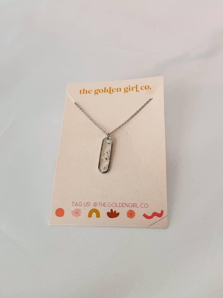 Silver Queen Anne Necklace for wholesale by The Golden Girl Co.