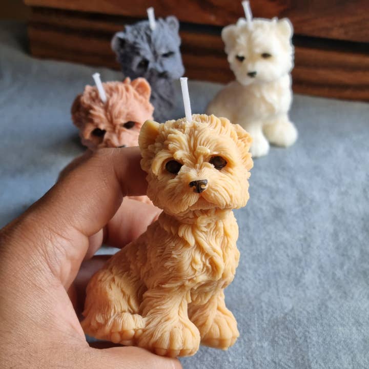 JaaM – wholesale Novelty candle – Westie Dog Candle Puppy Candle For Home Decor2