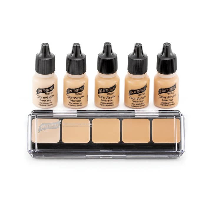 Graftobian Professional Makeup - Wholesale Foundation - GlamAire Airbrush & HD Crème Sampler Packs