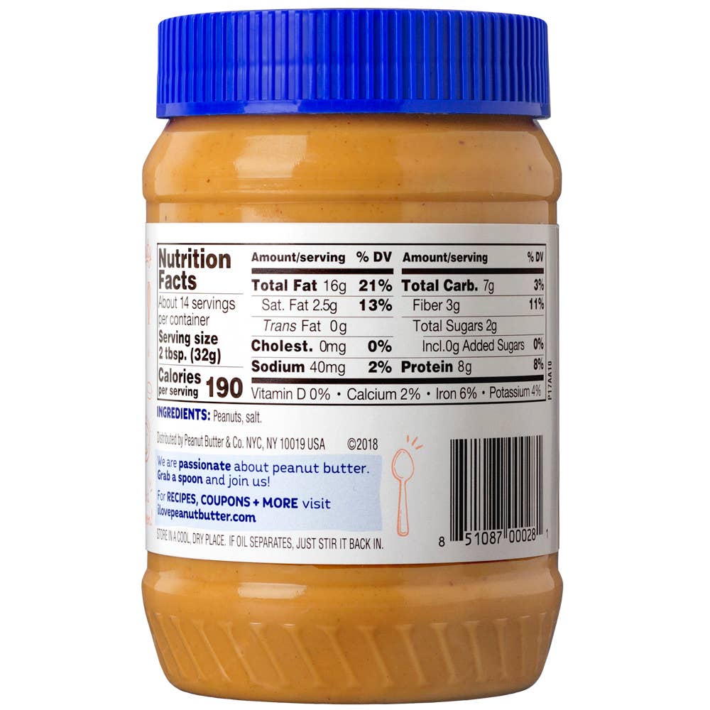 Peanut Butter & Co. - Wholesale Nut Butter - 16 oz Peanut Butter & Co. Old Fashioned Crunchy1