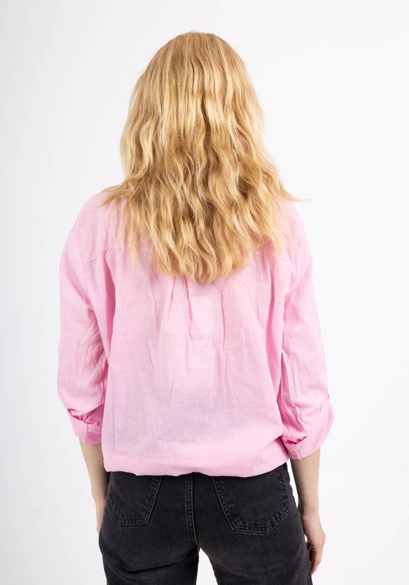 LINEN & COTTON HOUSE – wholesale Tröja med knappar – Dam – BUNDEN BOMULLSSKJORTA 42602 18