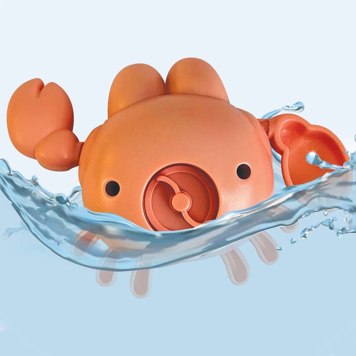 Little Hippo Books - Wholesale Book - Kids - Bath Time for Little Crab - Children's Waterproof Hand Puppet Book and Swimming Toy