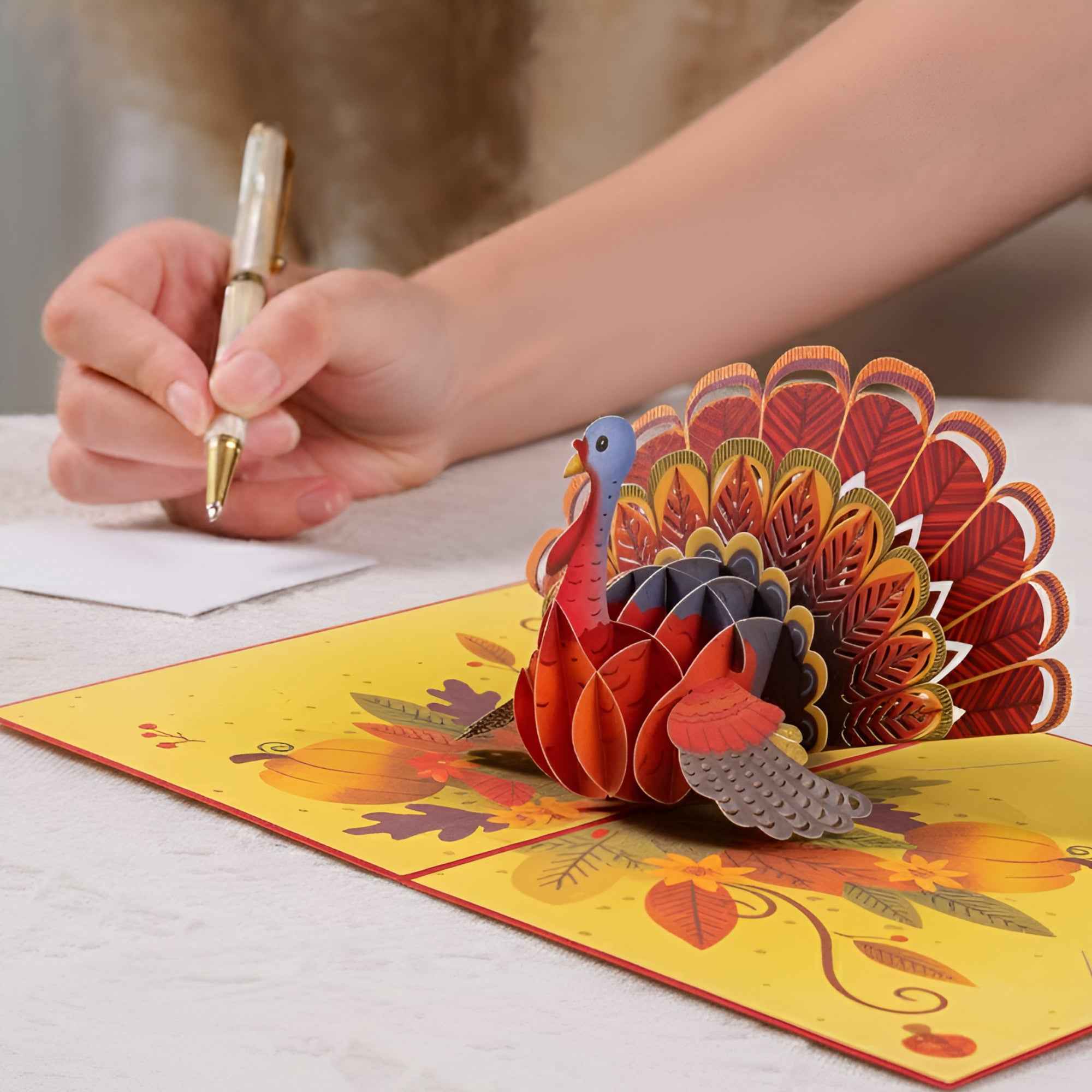 Paper Love - Wholesale Everyday Greeting Card - Thanksgiving Turkey Pop Up Card2