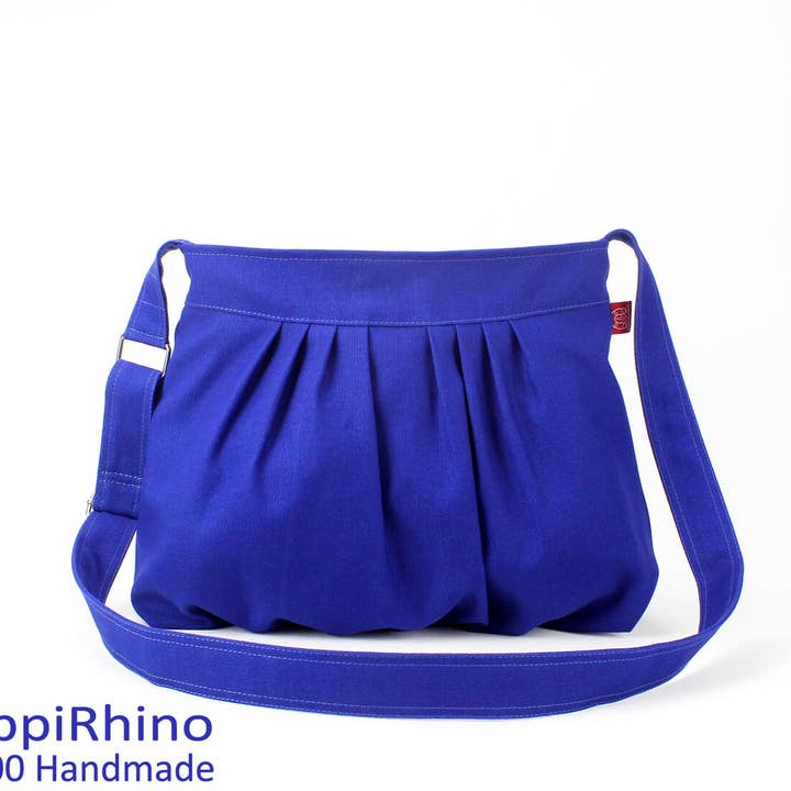 Sac à bandoulière pour femme en toile de coton Hobo Zipper Totes pour la vente par hippirhino
