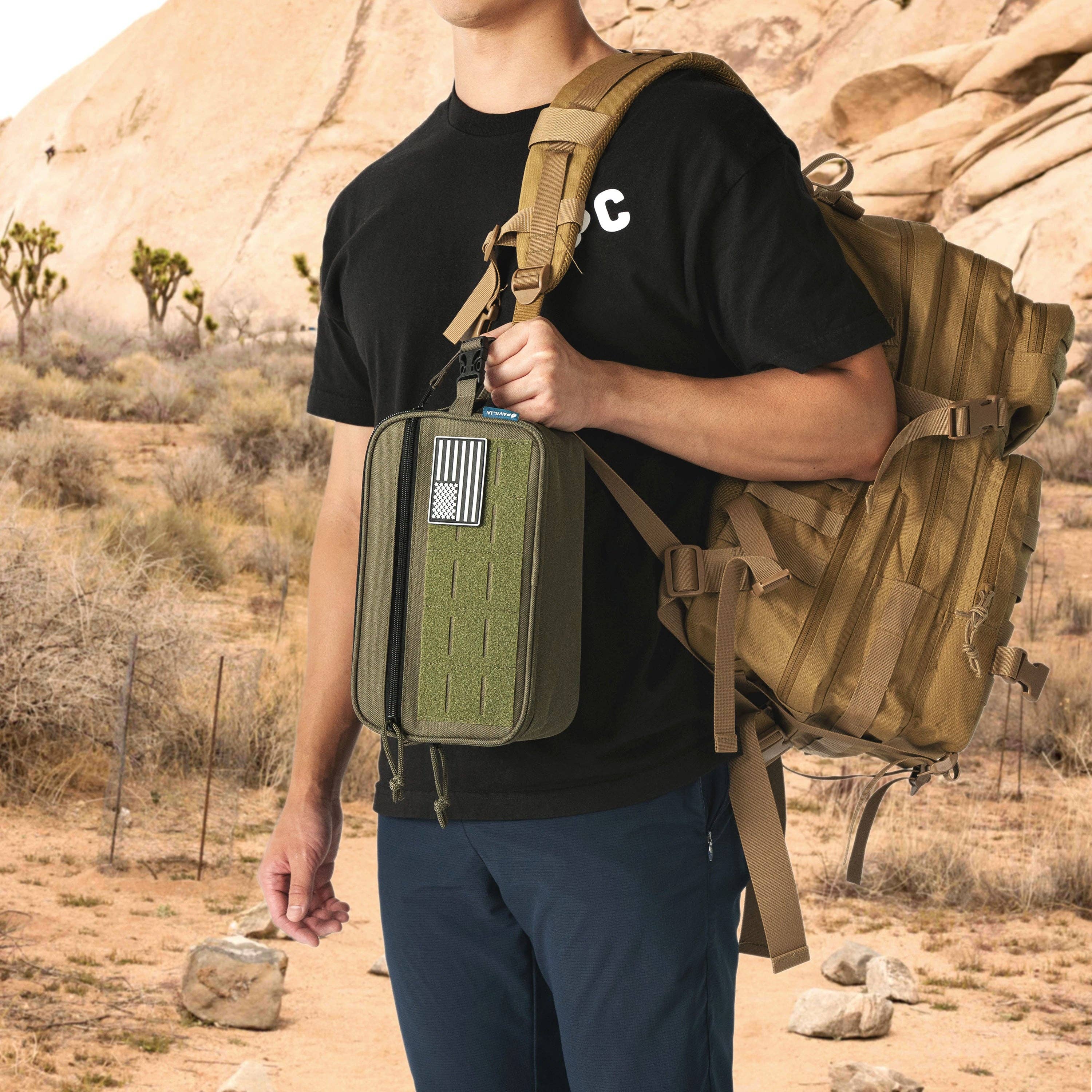 Pavilia - Venta al por mayor Neceser - Hombre - Bolsa de Aseo Táctica Militar28