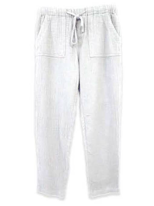 Calças de Algodão com Cordão em Branco por atacado de 4Our Dreamers