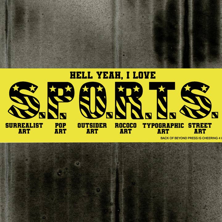 Back of Beyond Press – wholesale Telefon- och laptopklistermärken – SPORT Art Stötdämpare Klistermärke