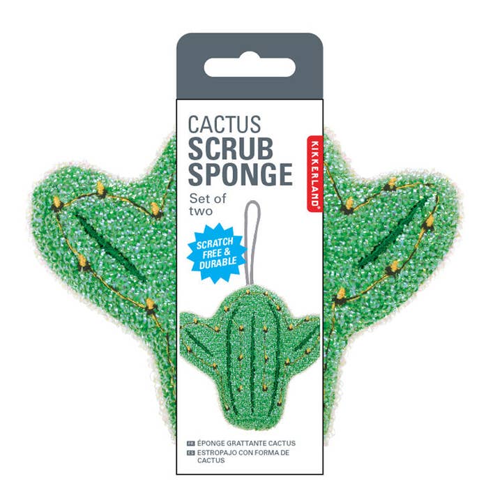 Kikkerland Design Inc - Wholesale Cleaning Sponge - Cactus Scrub Sponge