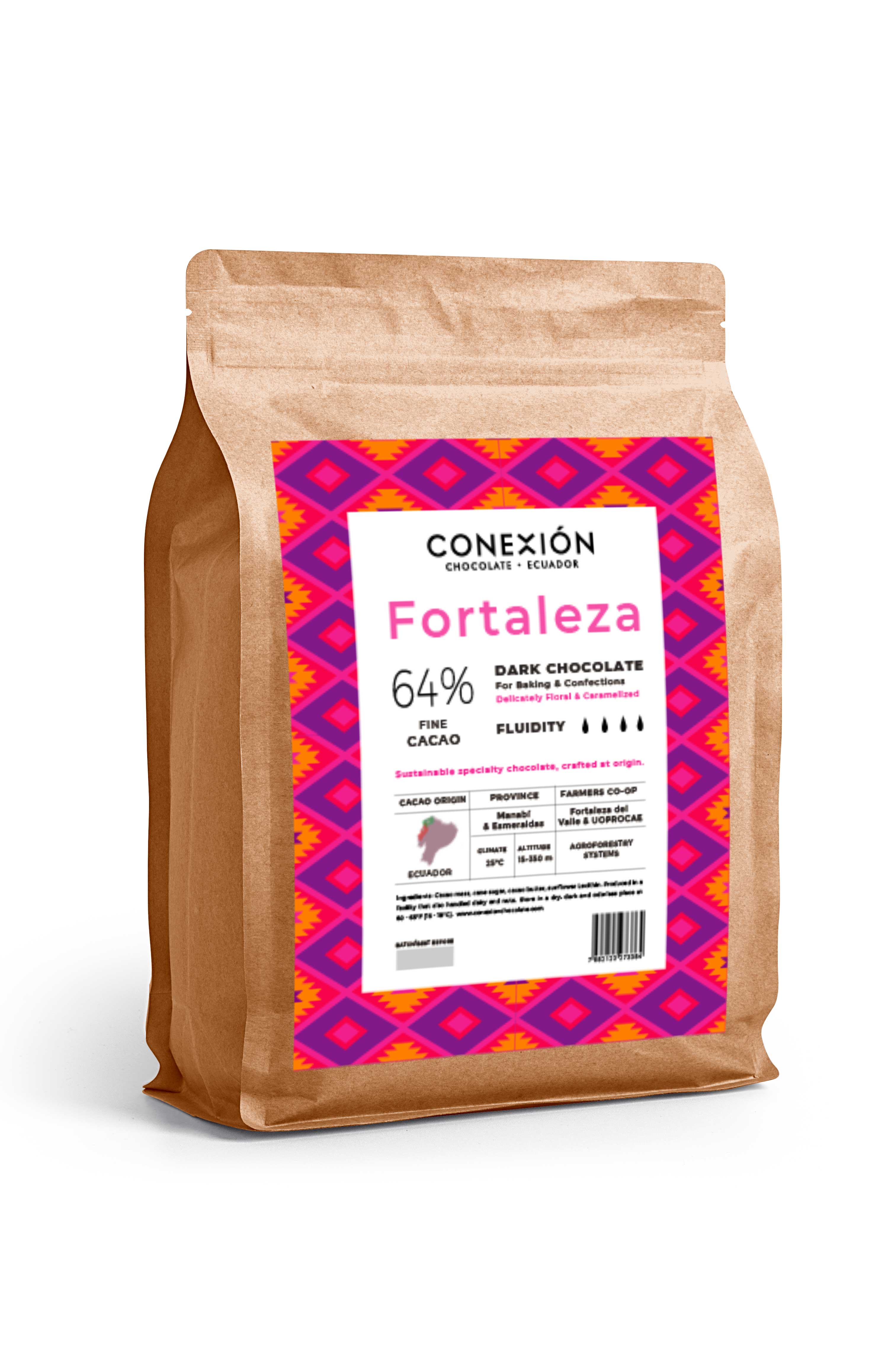 Conexión Chocolate - Wholesale Chocolate - Fortaleza 64%: Dark Chocolate Couverture0