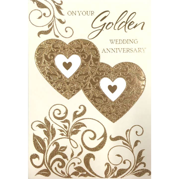 Anniversary Cards - 50th Golden Anniversary Greeting Cards for wholesale by InterGreet.com