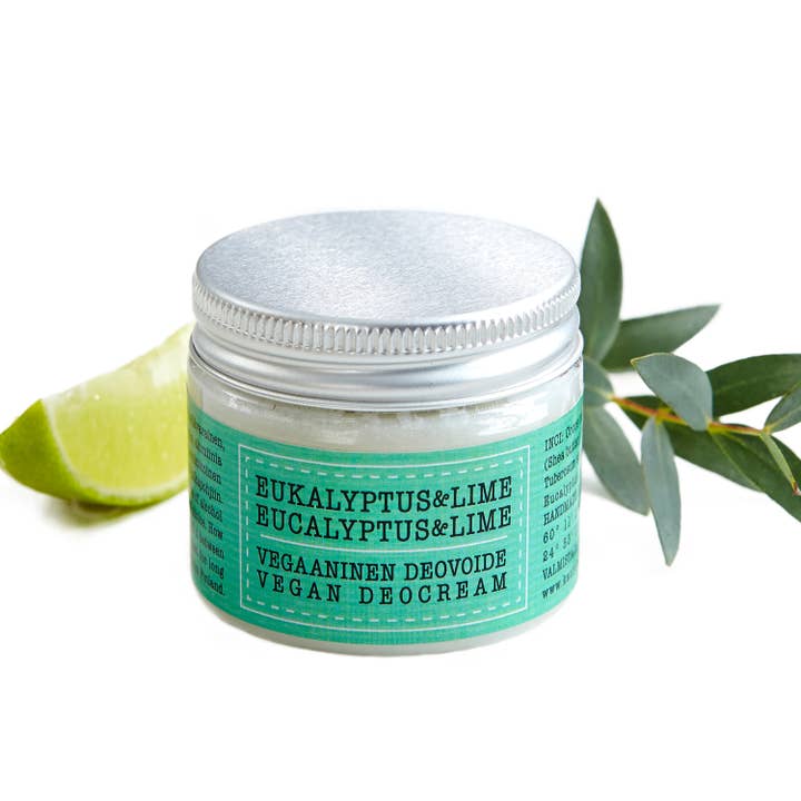 Eucalyptus & Lime Vegan Deocream 50 ml for wholesale by Kaurilan Sauna