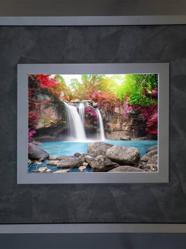 Majestic Waterfall I with Gallery Black and Fabric for wholesale by The Brightener Group