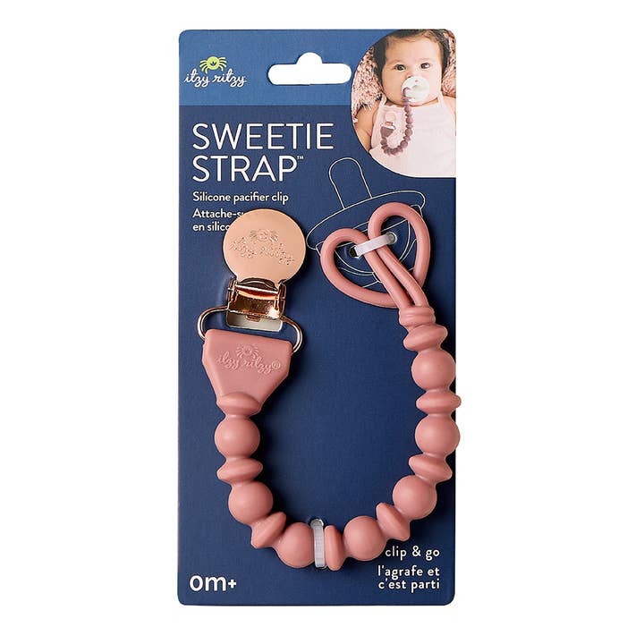 Itzy Ritzy - Vente Pince à tétine – bébé - Sweetie Strap™ Sucette d'une pièce en silicone30