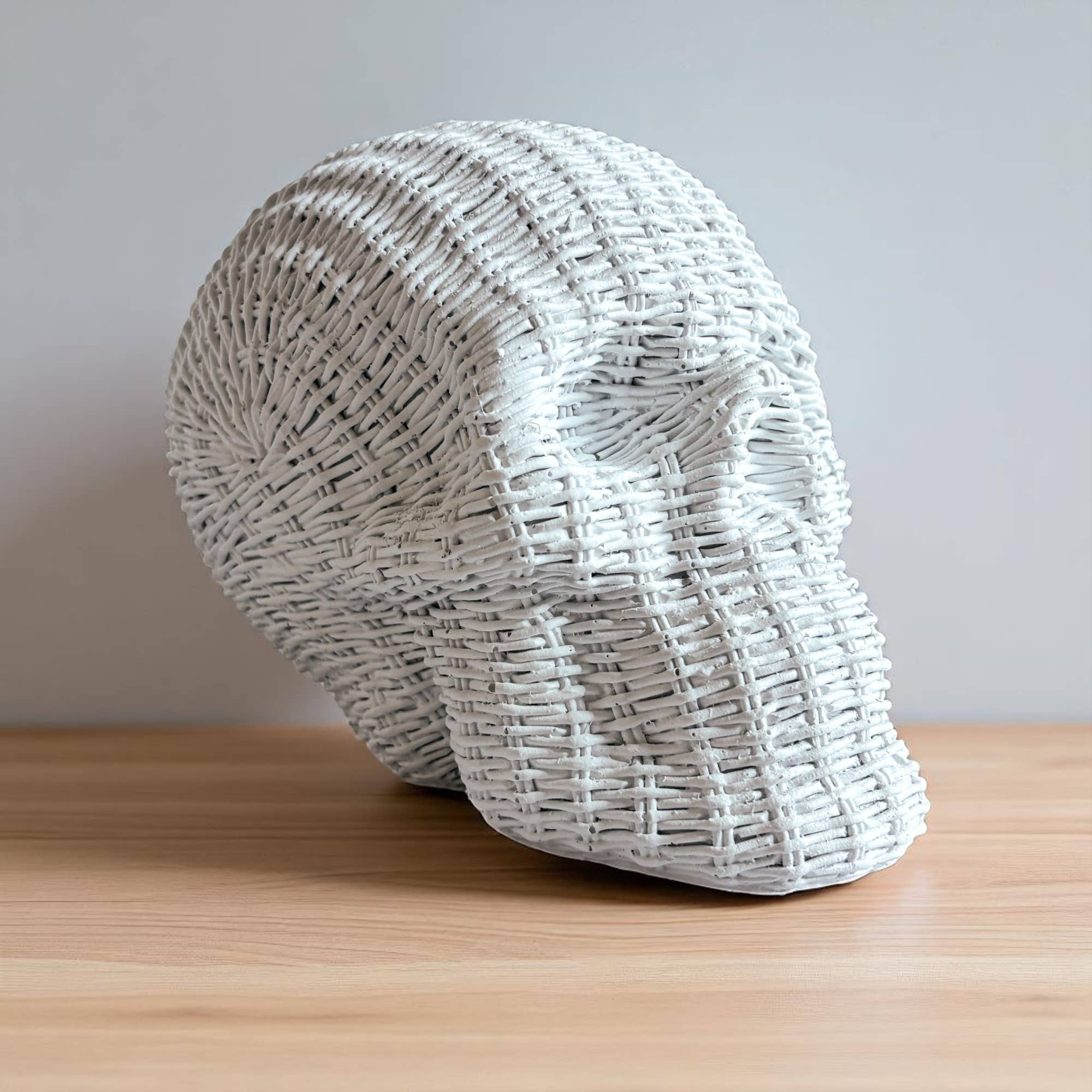 Gia Roma - Wholesale Decorative Figurine - Resin Skull Statue Rattan Halloween Gothic Home Decor Unique5