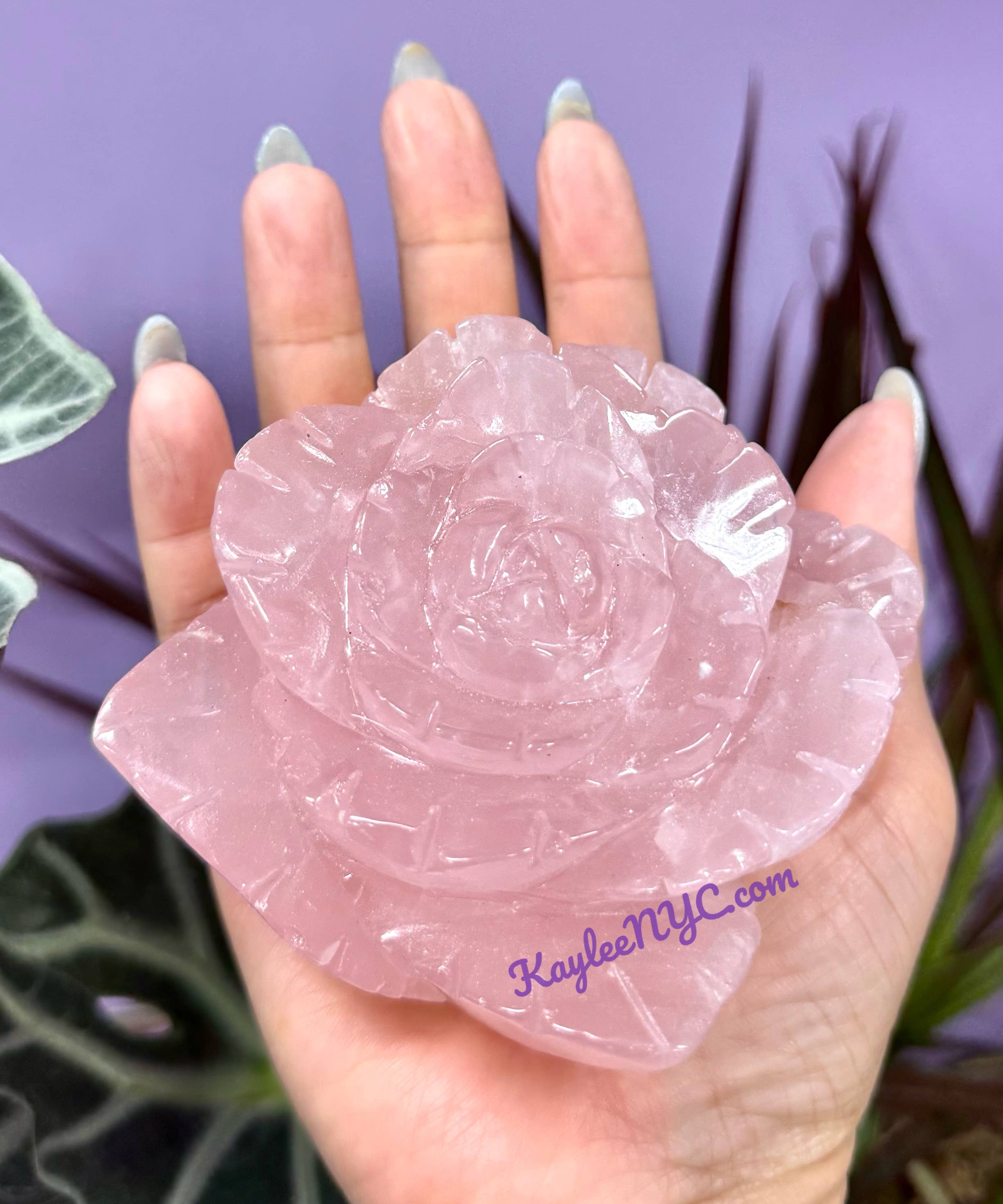 KayleeNYC - Wholesale Spiritual Stone/Crystal - 5-8 pcs Natural Rose Quartz Roses Healing Energy10