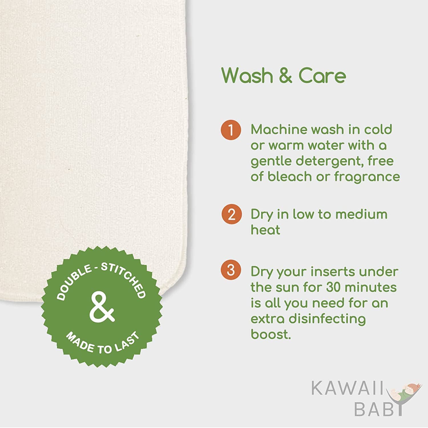 KaWaii Baby Diapers – wholesale Nappy (cloth) – Baby – KaWaii Baby One Size Heavy Duty HD3 Cloth Diaper12