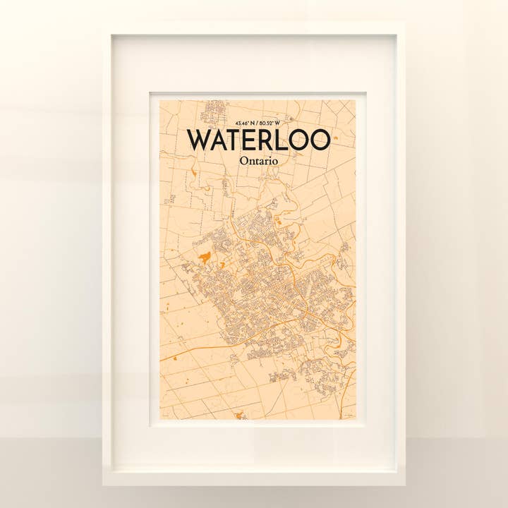 OurPoster.com - Wholesale Poster - Waterloo City Map Poster121