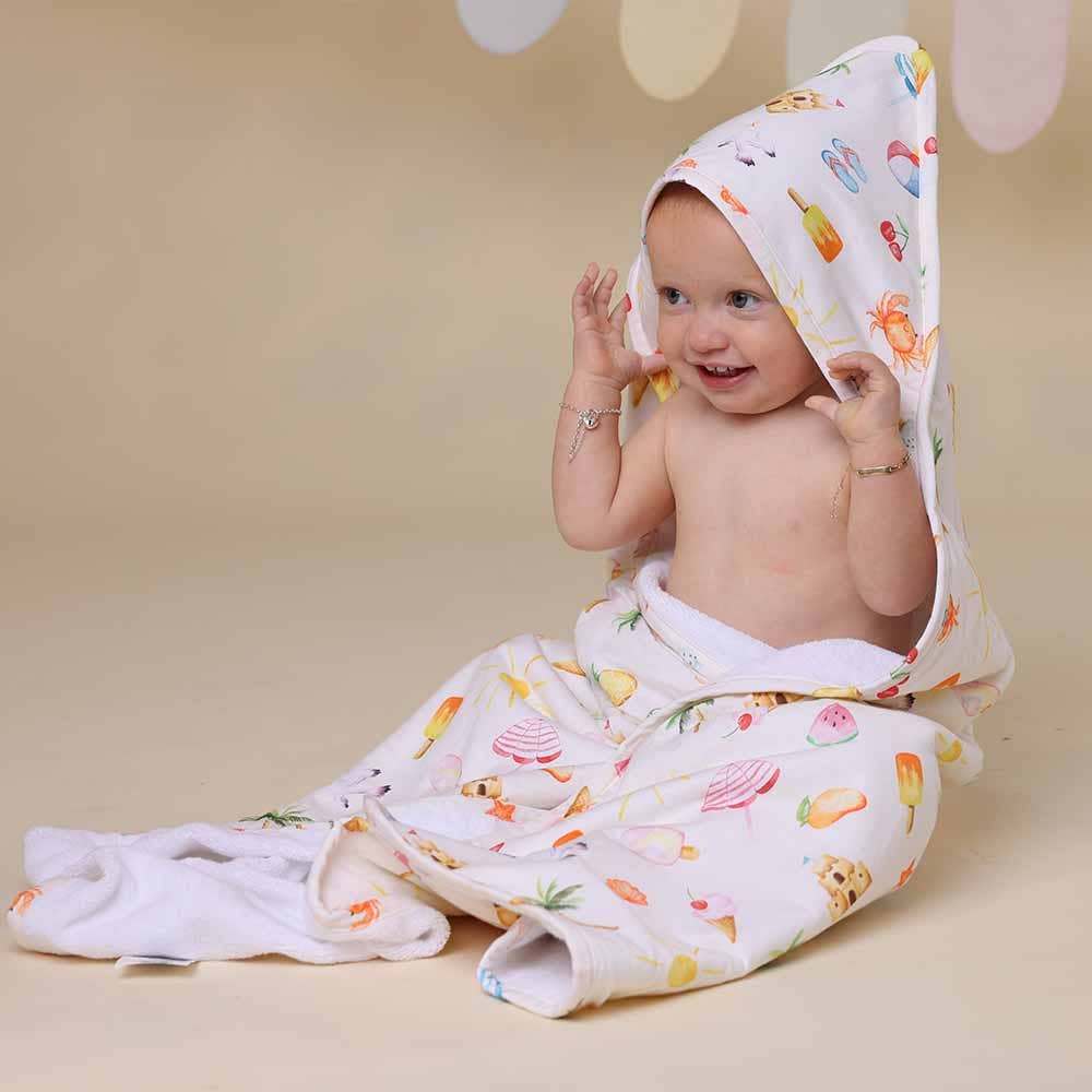 Snuggle Hunny - Wholesale Hooded Towel - Kids & Baby - Beach Fun Organic Hooded Baby Towel6