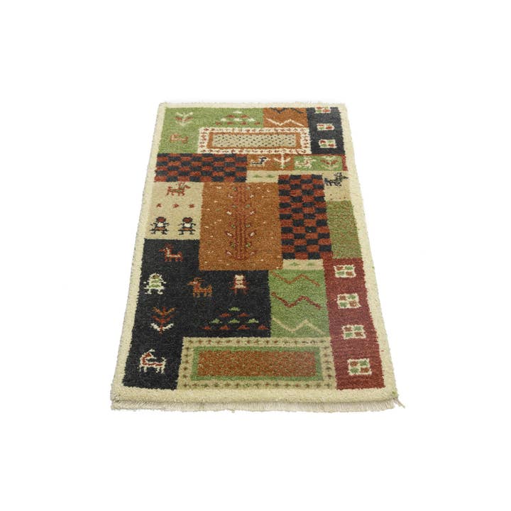 Multicolored 2X4 Tribal Indo-Gabbeh Modern Rug | Oriental Na for wholesale by Magic Rugs Inc.