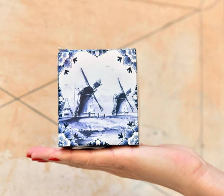 Finger Licking Dutch Stroopwafel Cookies - Wholesale Cookie - Gift Box w/8-Stroopwafel Cookies,(QTY:12) Dutch Delft Blue9