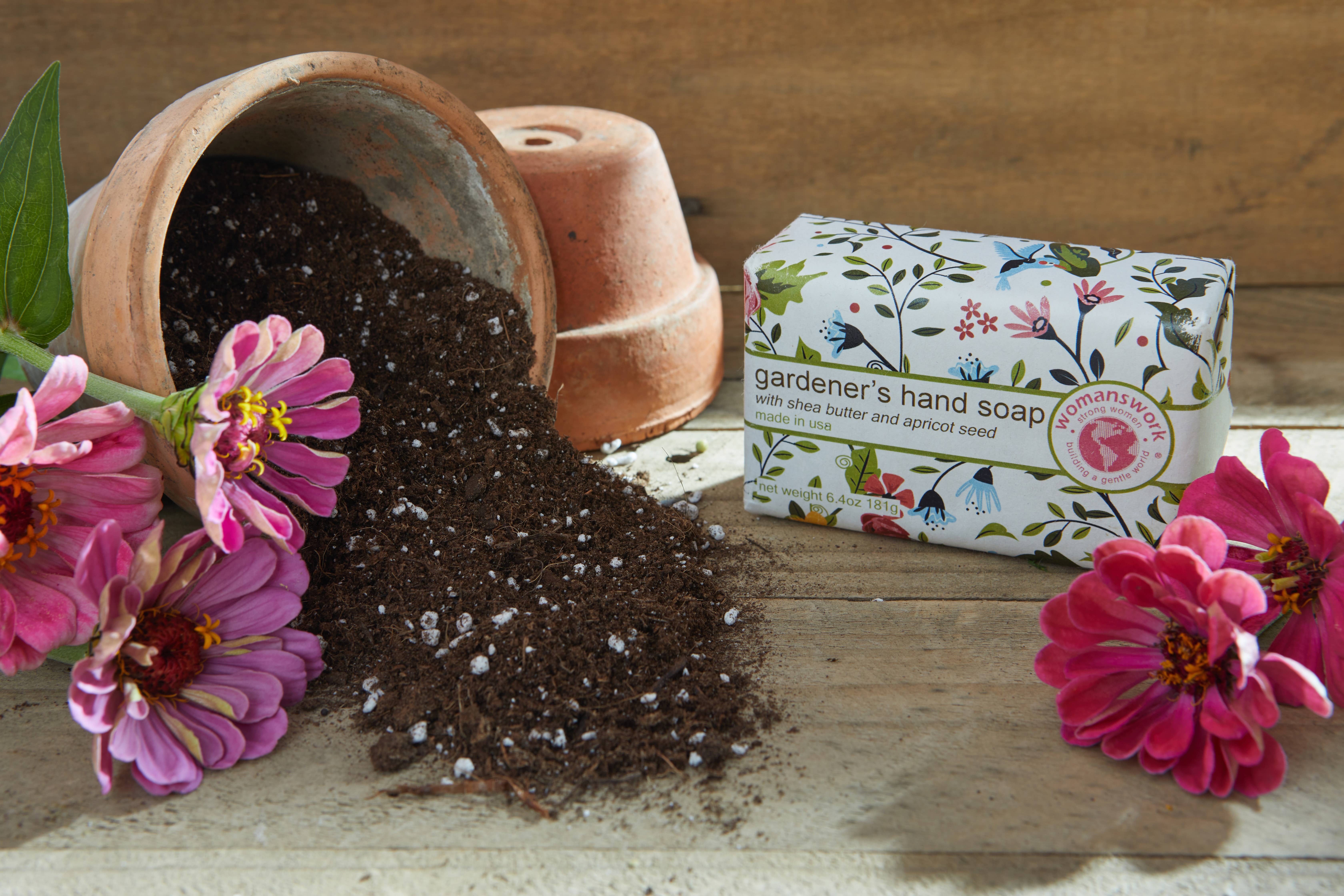 Womanswork - Wholesale Hand Soap/Wash - Gardener's Hand Soap-- Garden of Paradise Print1