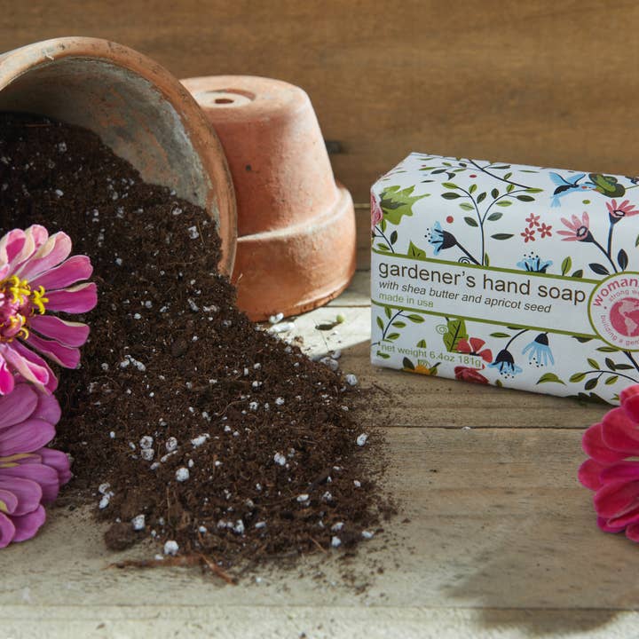 Womanswork - Wholesale Hand Soap/Wash - Gardener's Hand Soap-- Garden of Paradise Print1