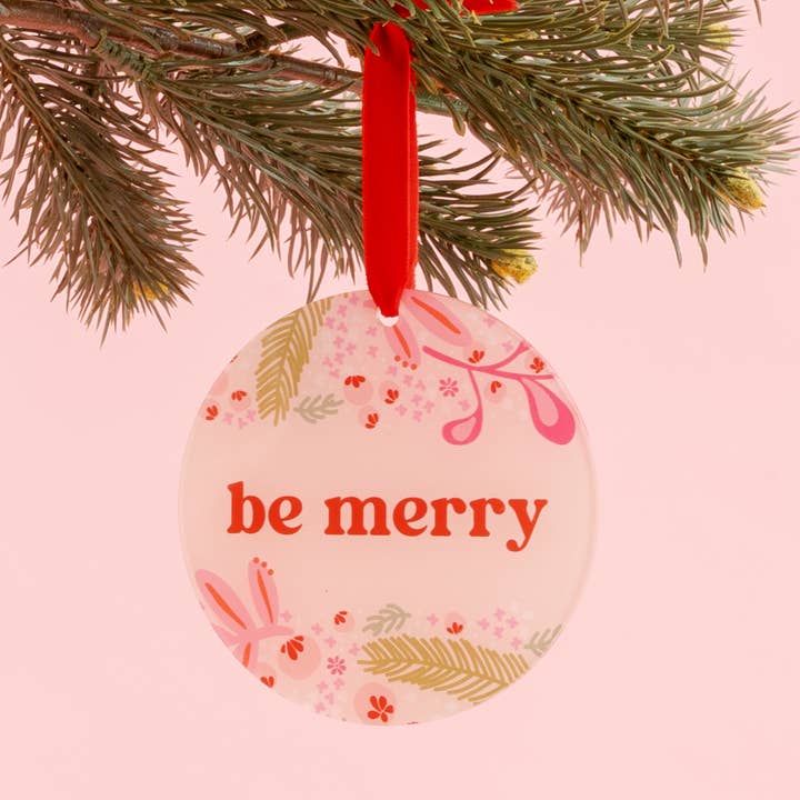 Holiday Ornament - Be Merry for wholesale by The Darling Effect