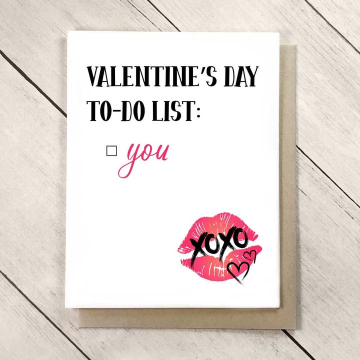 Happy Valentine’s Day to Spouse Valentine's To Do List for wholesale by Inked Daisy Designs