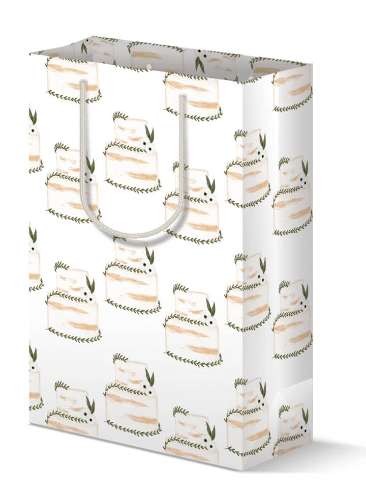 Nøgen bryllupskage gavepose for engroshandel hos k.Patricia Designs