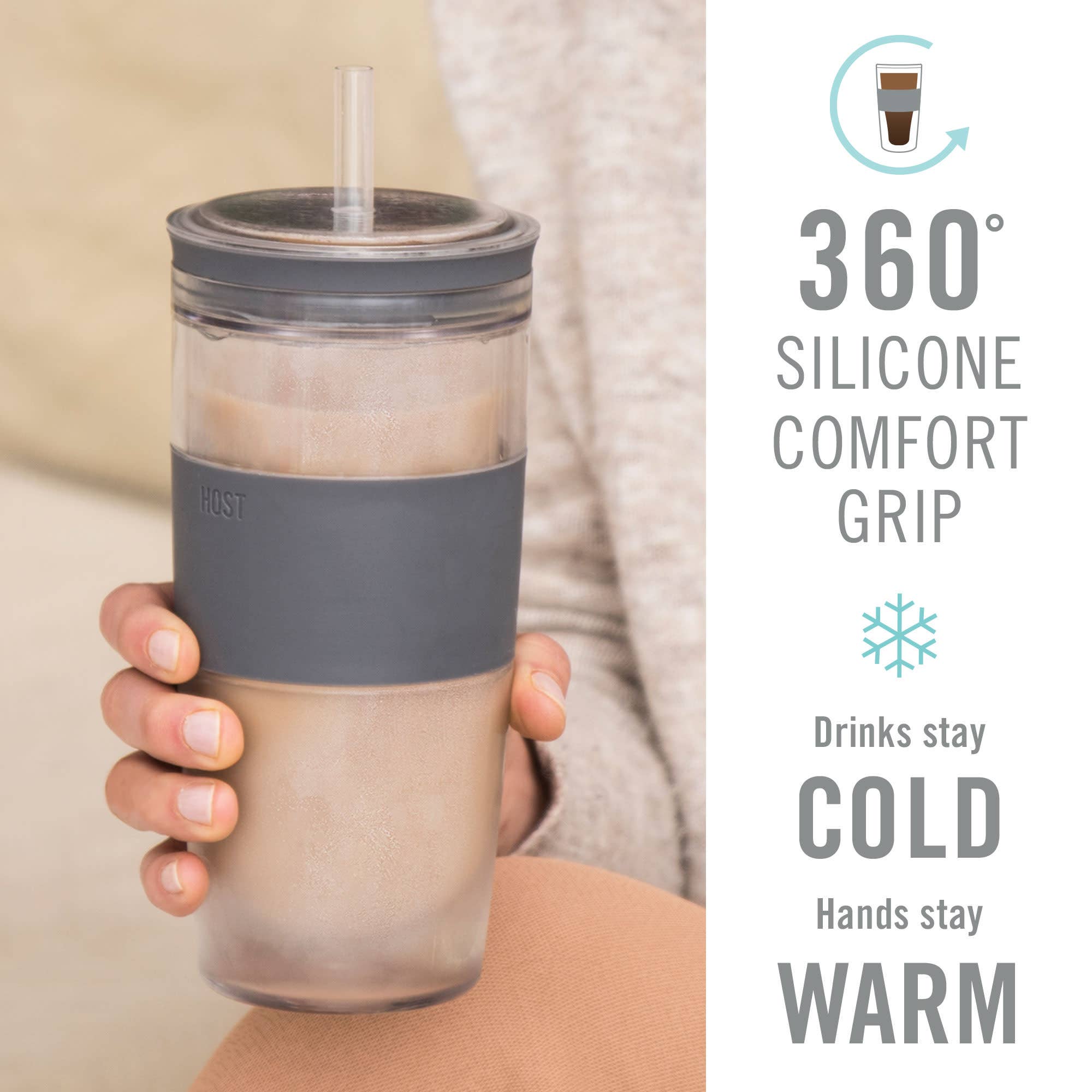 HOST - Wholesale Insulated Mug/Tumbler - Tumbler FREEZE™ Insulated Cooling Travel Cup w Lid and Straw5