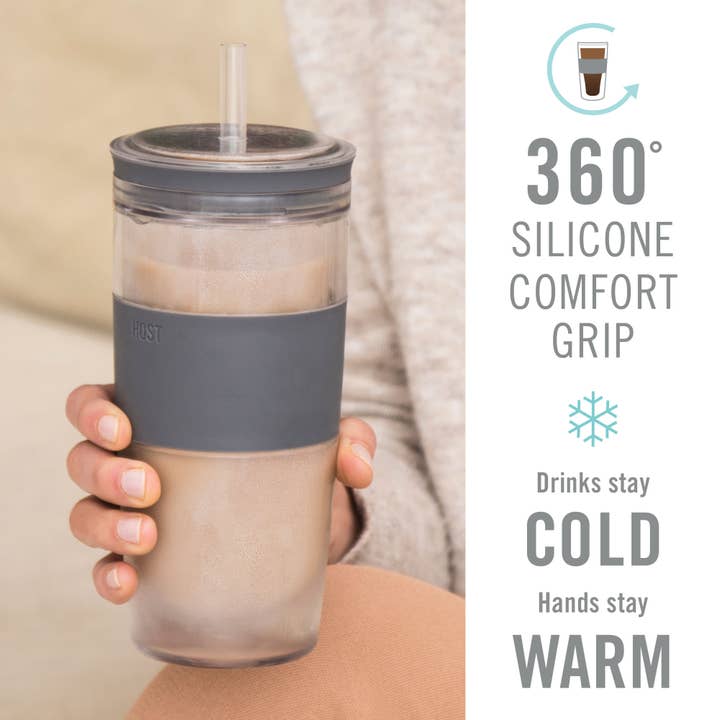 HOST - Wholesale Insulated Mug/Tumbler - Tumbler FREEZE™ Insulated Cooling Travel Cup w Lid and Straw5