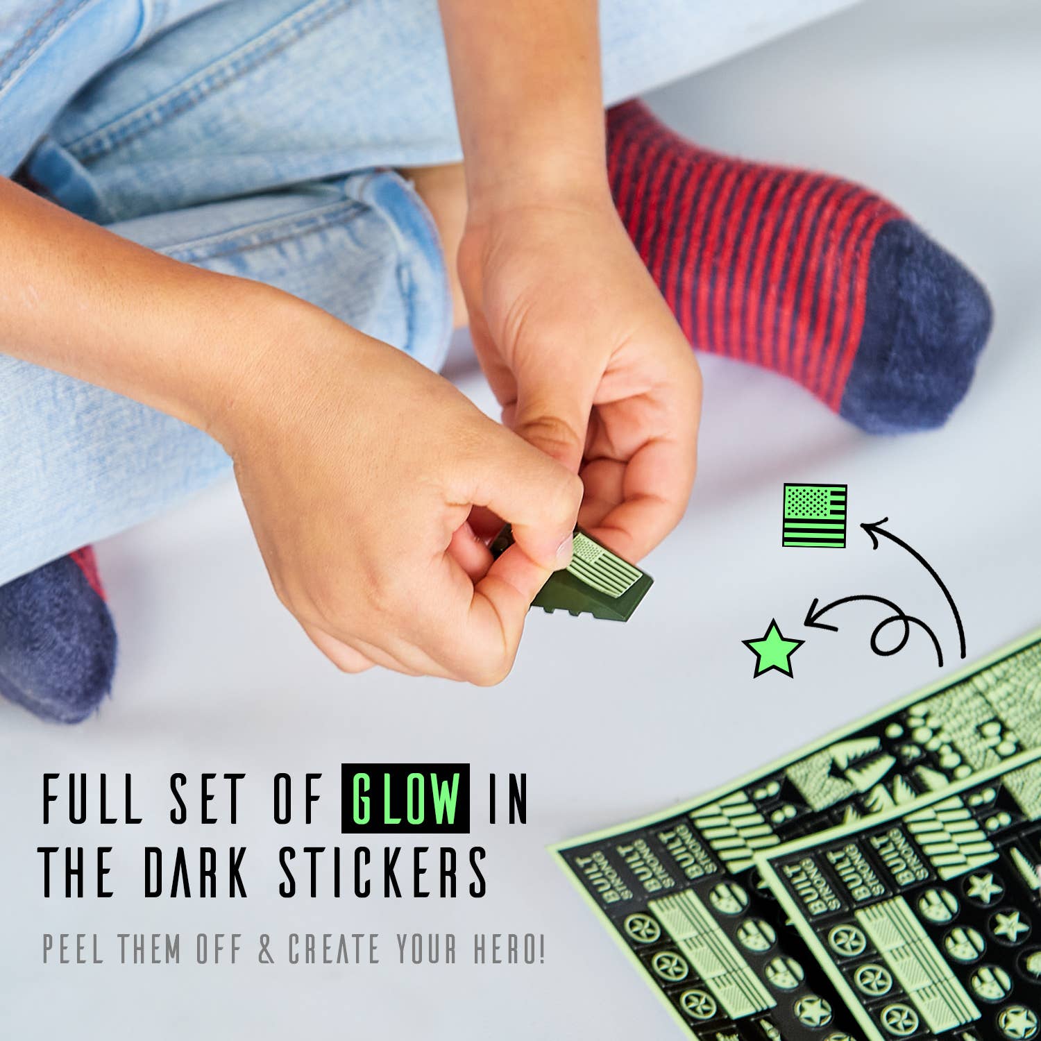 JitteryGit - Wholesale Building Set - Kids - Glow in The Dark Army Robot 3-in-1 Set (398 Pc) AlphaZor2