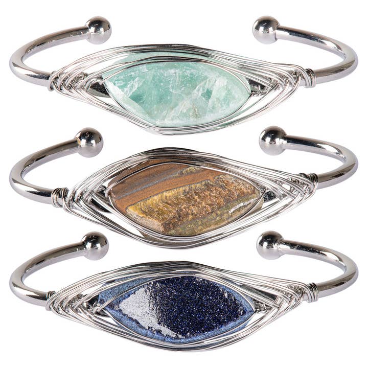 WIRE WRAP BANGLE BRACELETS for wholesale by Benjamin International