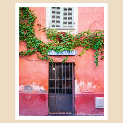 Impression d'art de la Côte d'Azur (11x14) : Cave à Vin, Menton pour la vente par Charlotte to Paris