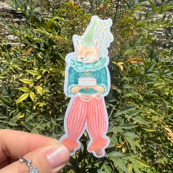 Madison Alley - Wholesale Sticker - Party Fox Sticker - 4in Vinyl Sticker 1
