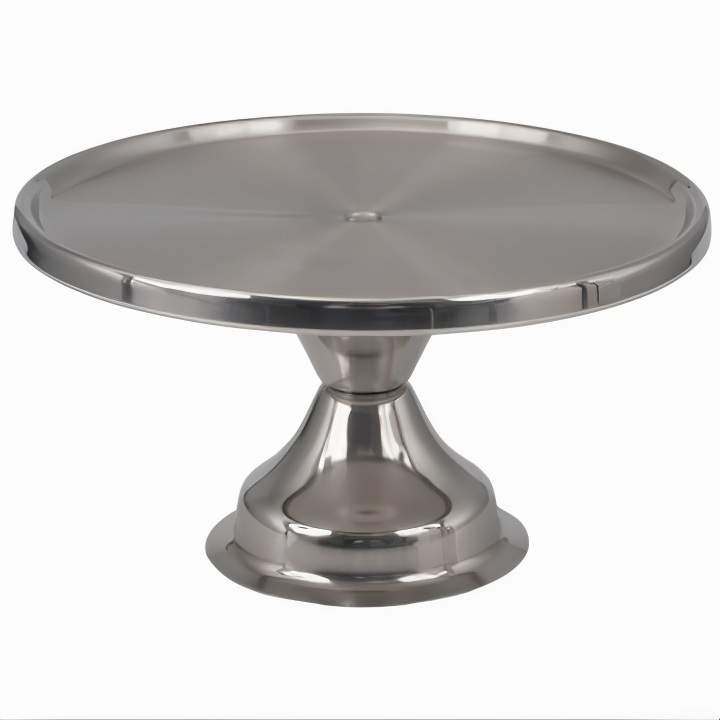 EcoQuality - Wholesale Cake Stand - Cake Stand, Stainless Steel, 12" Dia. Cake Covers, 7-3/4" High0