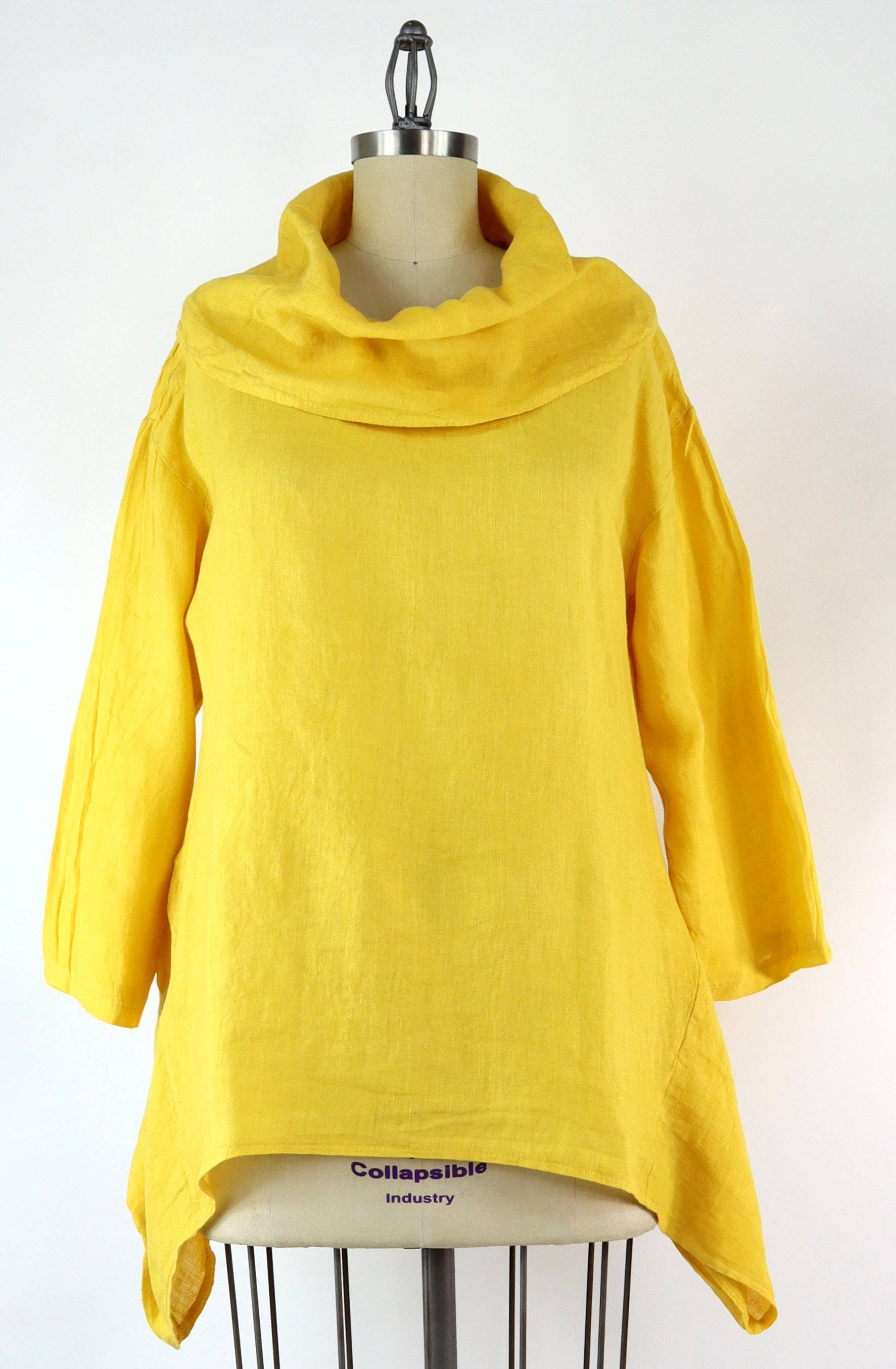 LINEN AND GAUZE - Wholesale Tunic - Women's - Cowl neck Linen Tunic, Oversized Cowl neck tunic, Linen Top1