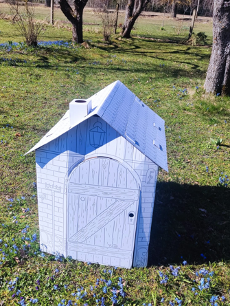 Annahouse - Wholesale DIY Craft Kit - Kids - Playhouse Farm Simple, Cardboard playhouse for children, 3+5