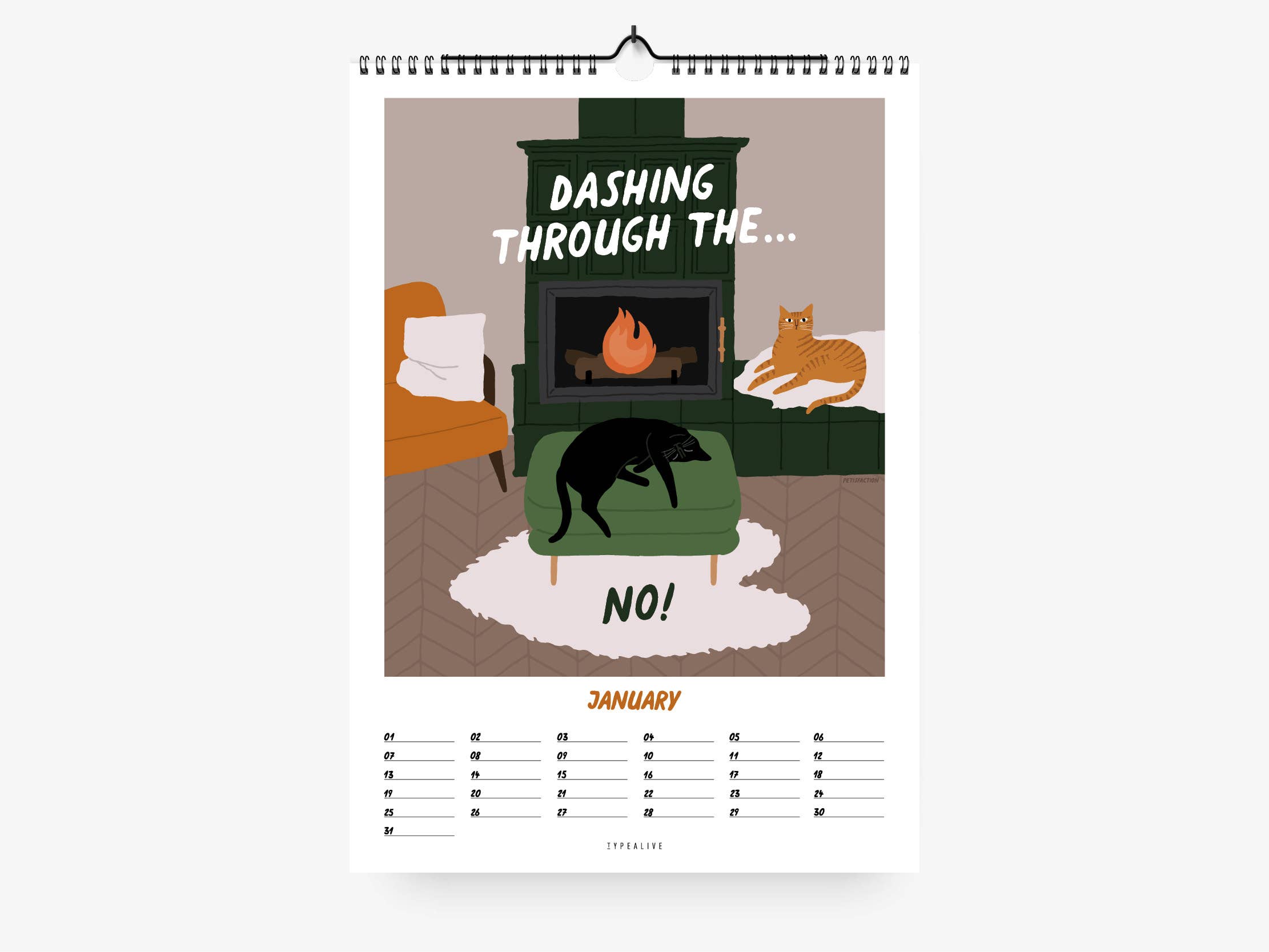 typealive - Wholesale Calendar - Wall calendar/Petisfaction “Cats”2