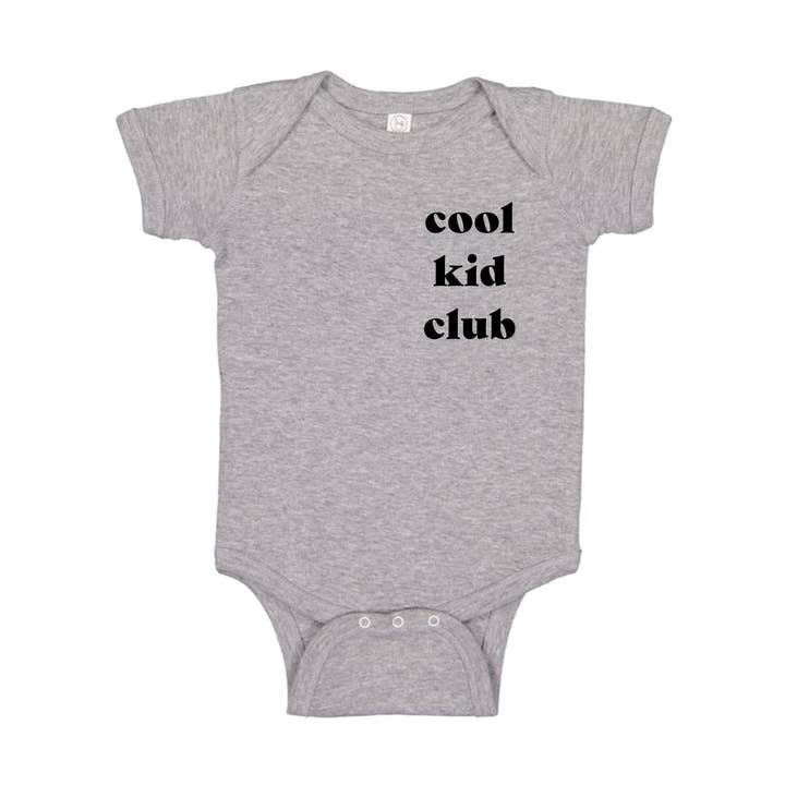 Cool Kid Club Onesie for wholesale by Aces and O's