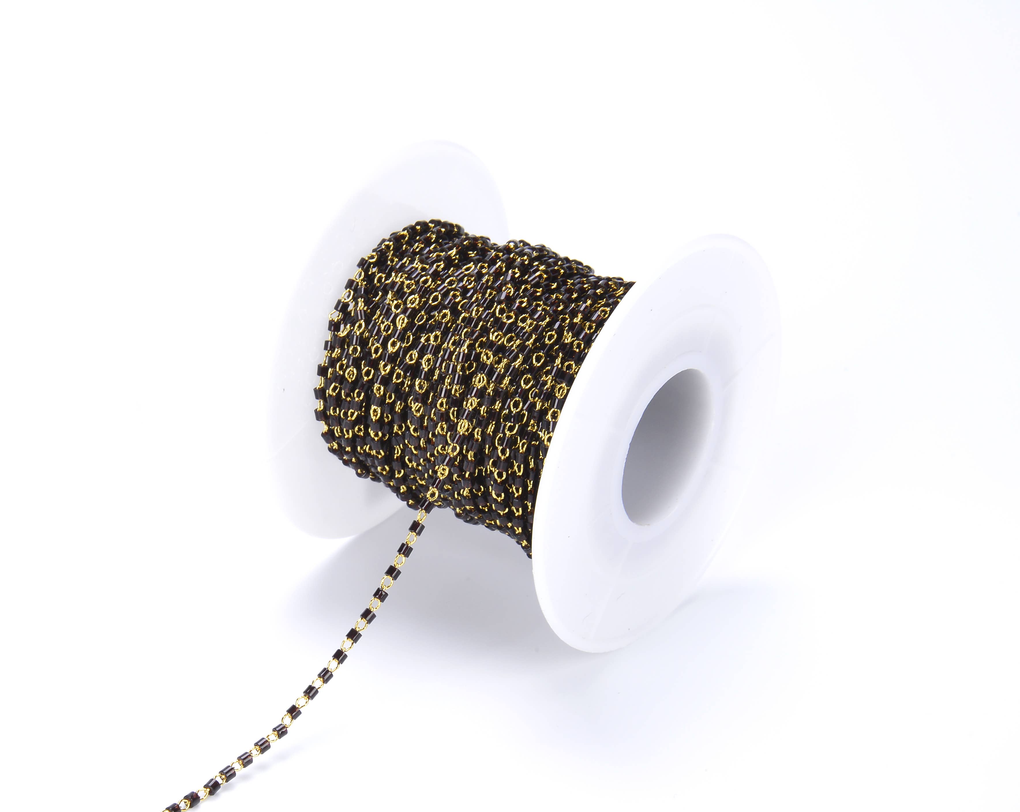 Beads Creation – Missangas por atacado – Corrente de cristal de grão de semente japonesa a pé, CH0493