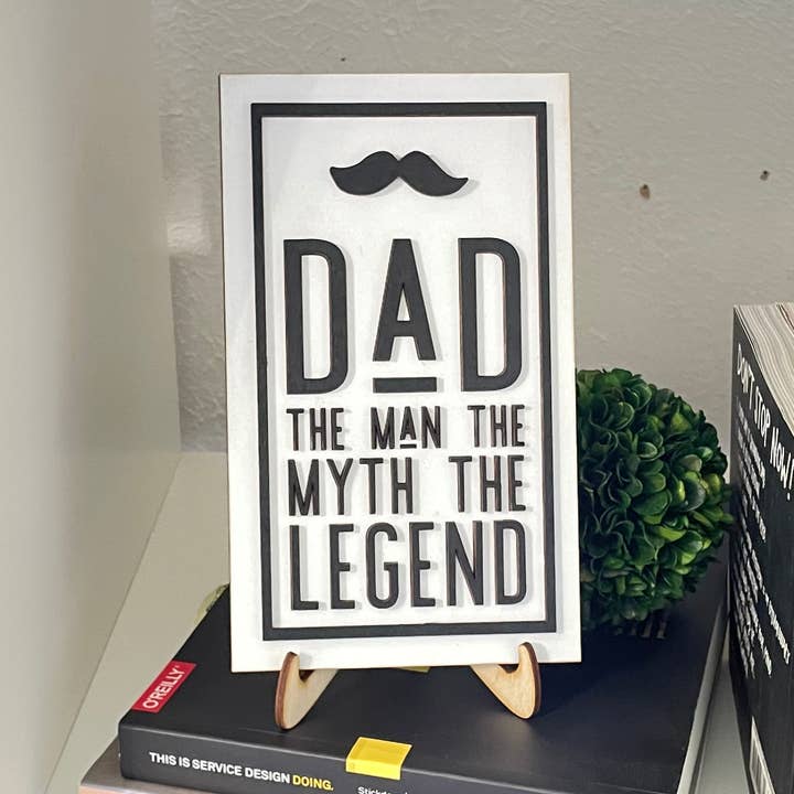 Father's Day Collection: Dad (mustache) for wholesale by EllieJo and Co.