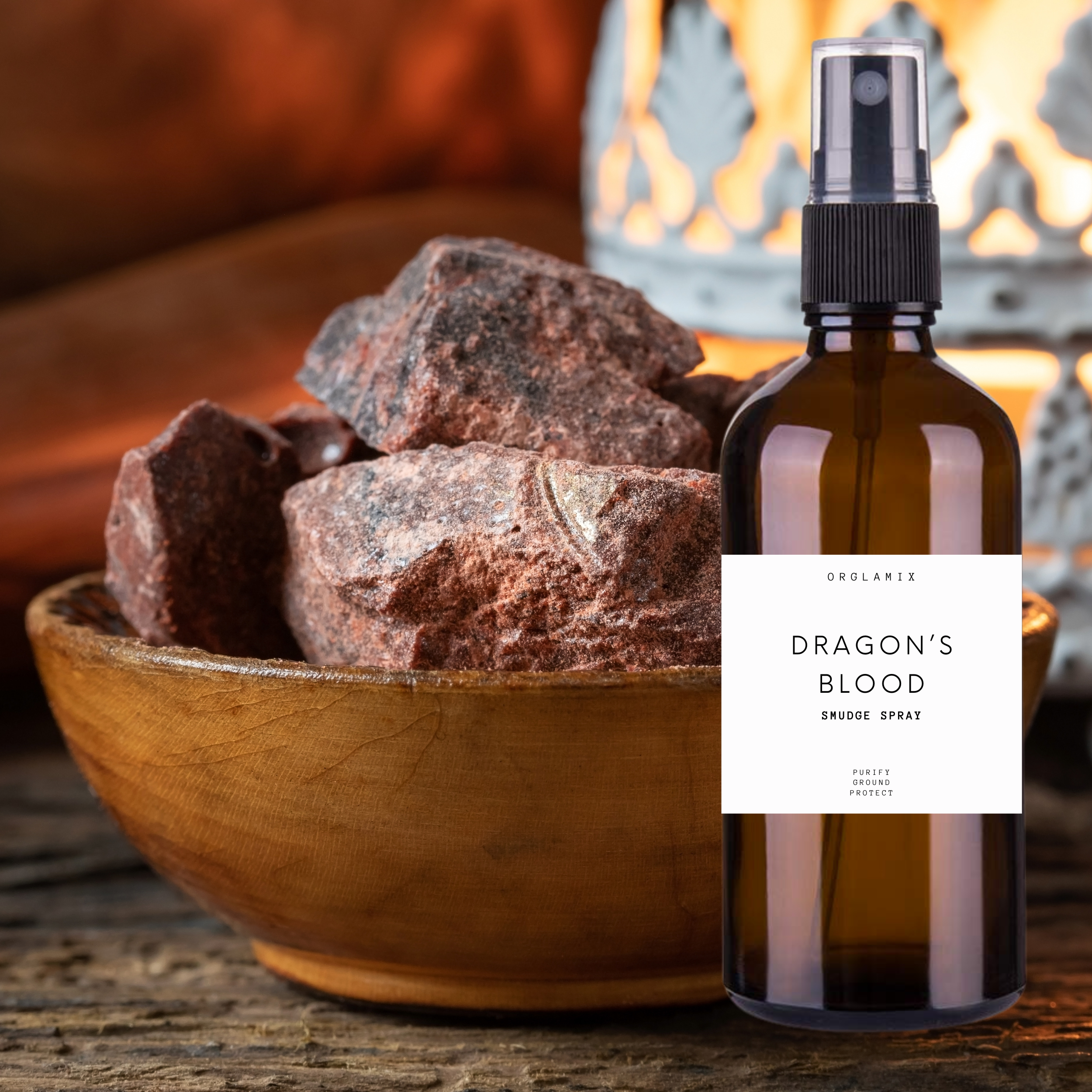 Orglamix - Vente Spray d'ambiance à la sauge - Spray Dragon’s Blood | Aromathérapie, Brume rituelle, Spray d’ambiance2