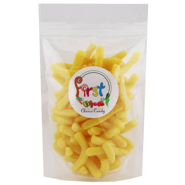 First Choice Candy - Wholesale Gummy - SOUR PINEAPPLE GUMMY WORMS5