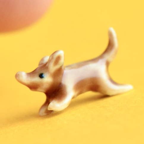 Het kleinste hondenbeeldje ter wereld voor wholesale door Camp Hollow Porcelain Animal Treasures