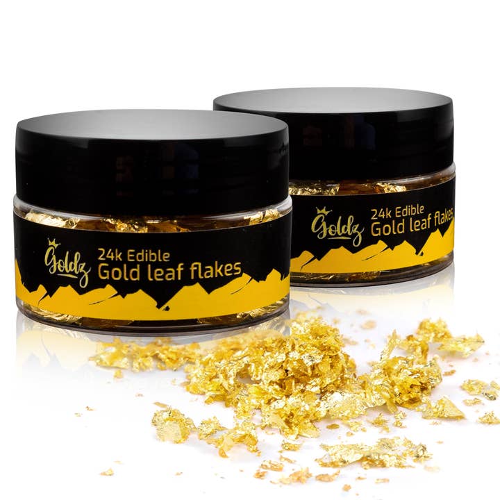 goldz - Wholesale Cake Decorating Kit - goldz Edible Gold Flakes 50mg