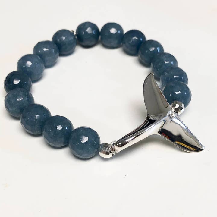 Whale Tail gemstone bracelet for wholesale by Fishgirl Designs