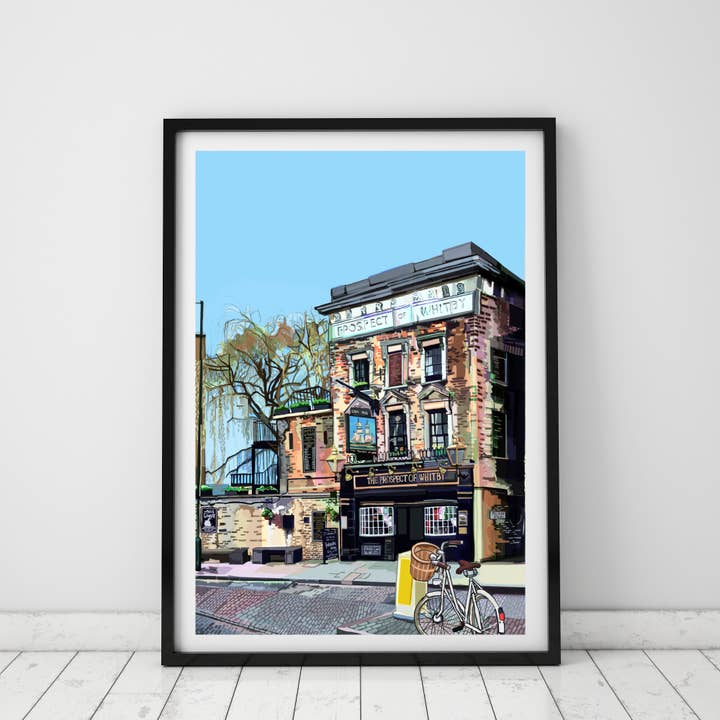 Prospect Of Whitby, Wapping, East London Art Print for wholesale by Tomartacus