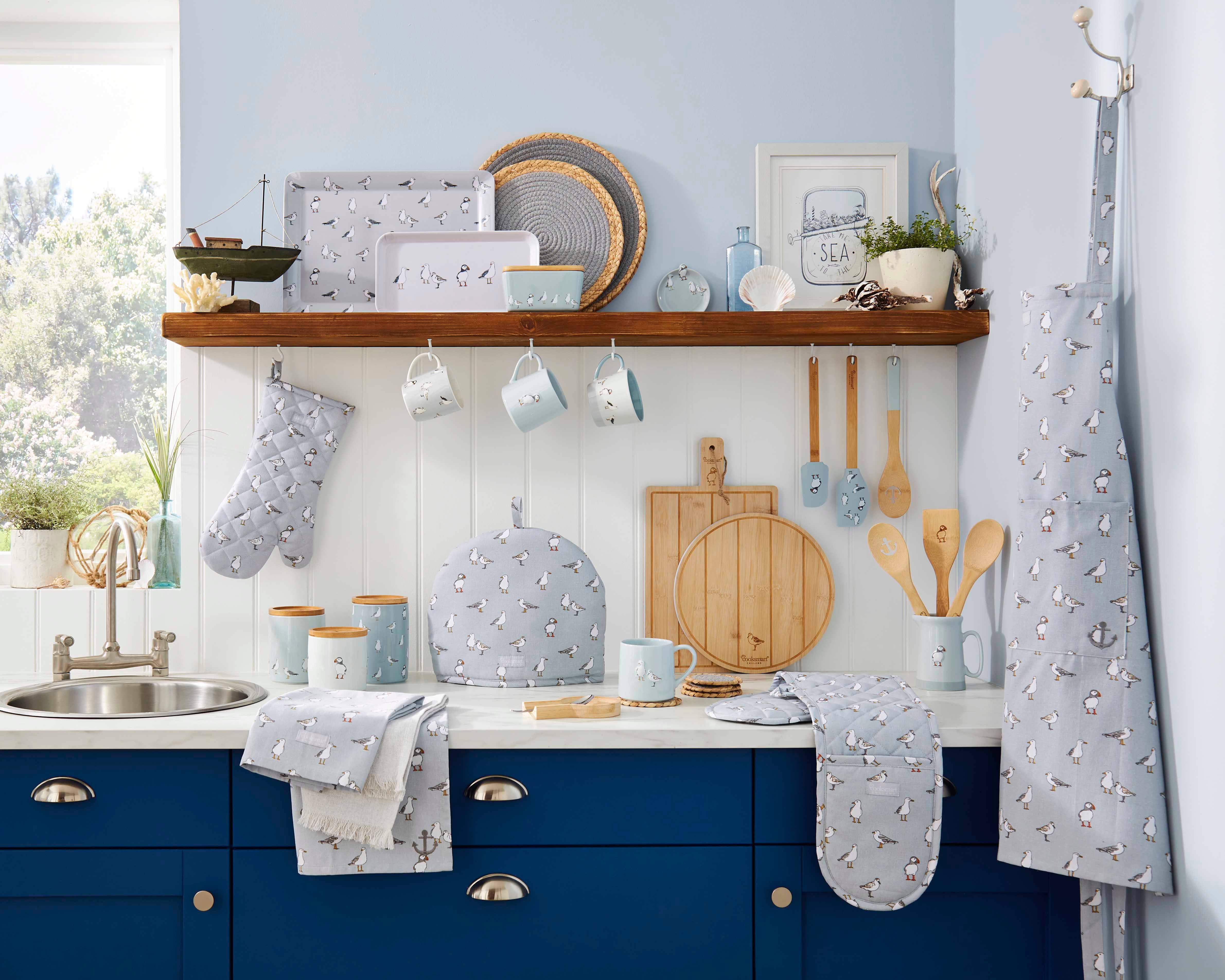 Blue Small Jug Coastal Birds for wholesale on Faire3