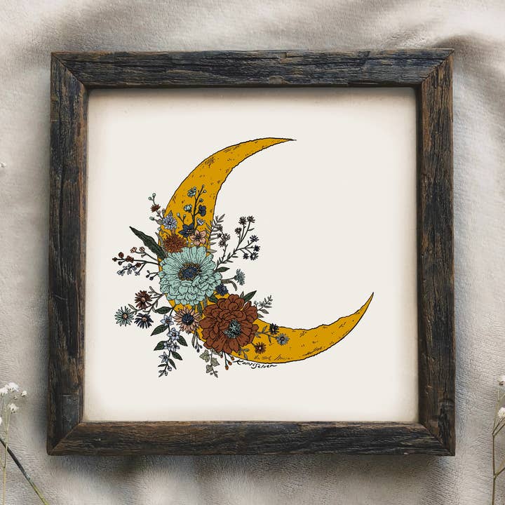 Mondblüte Kunstdruck für den Großhandel von Kaari & Co.